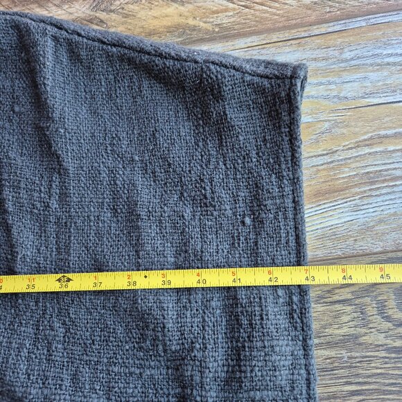 NWT Nomad The Label Bloom Kimono Sleeve Shrug Open Front Black Raw Cotton - Picture 15 of 16